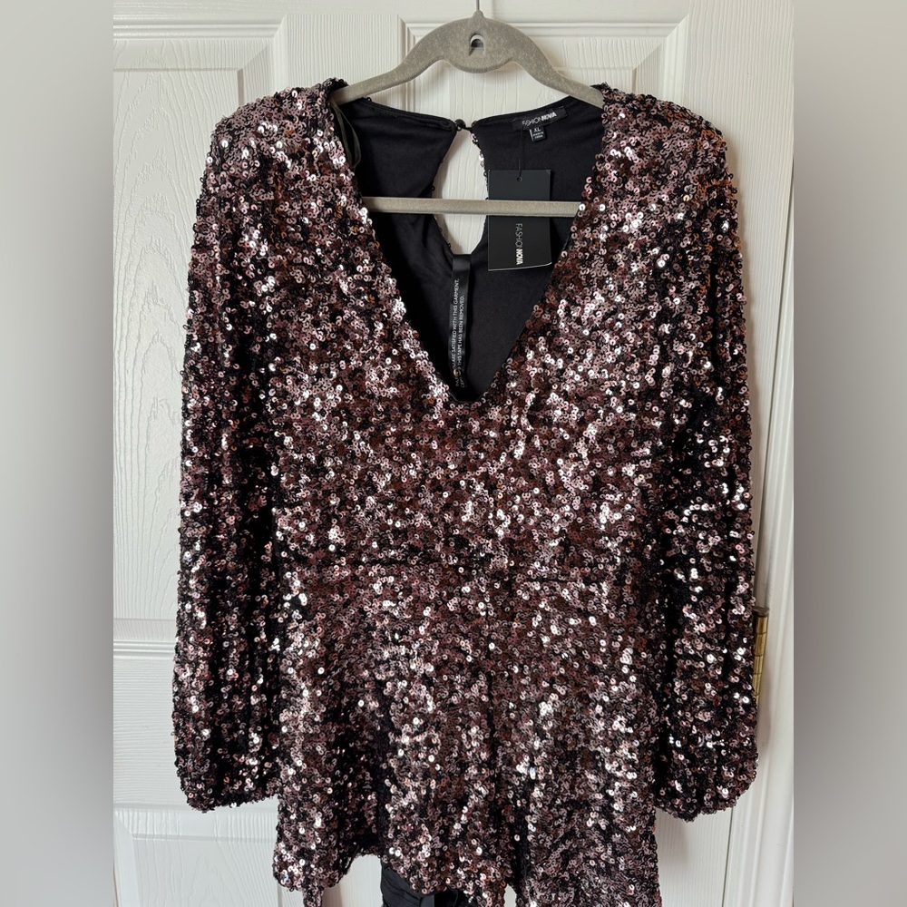 FASHION NOVA SEQUIN ROMPER